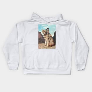 Cat Lone Ranger Kids Hoodie